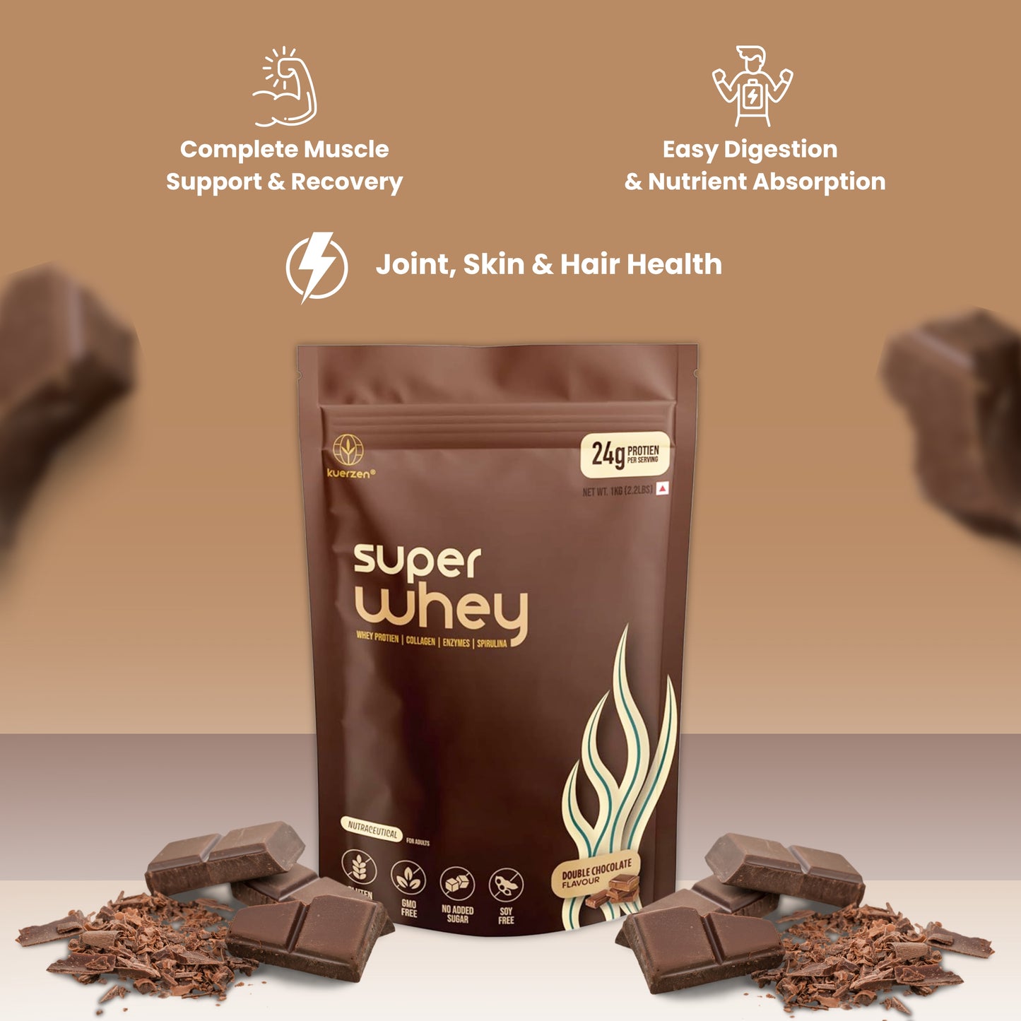Super Whey Protein with Collagen & Spirulina