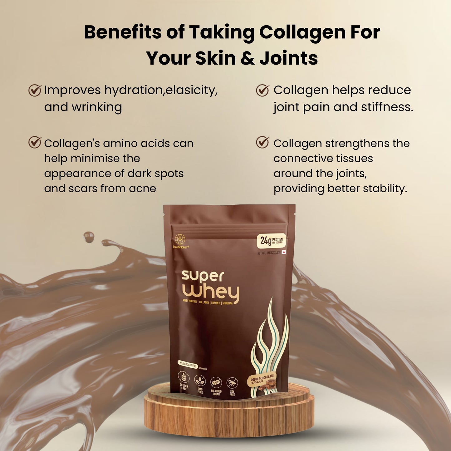 Super Whey Protein with Collagen & Spirulina