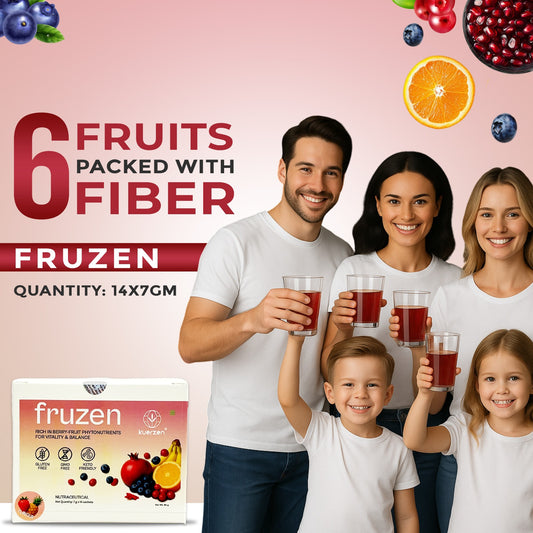 Fruzen Super Fruits & Fiber Mix Powder – Health Supplement by Kuerzen
