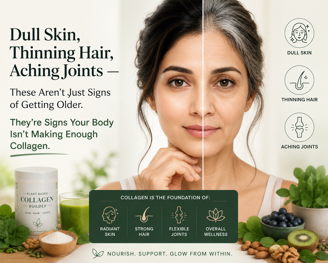 Indian woman with healthy glowing skin — collagen supplements for skin, hair, and joint health by Kuerzen