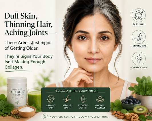 Indian woman with healthy glowing skin — collagen supplements for skin, hair, and joint health by Kuerzen