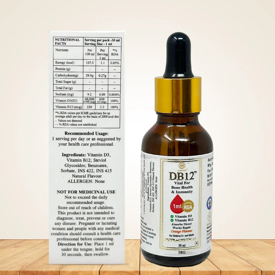 DB12 Vitamin D3 + B12 Drops for Daily Use | Kuerzen Bio Solutions