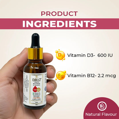 DB12 Vitamin D3 + B12 Drops for Daily Use | Kuerzen Bio Solutions