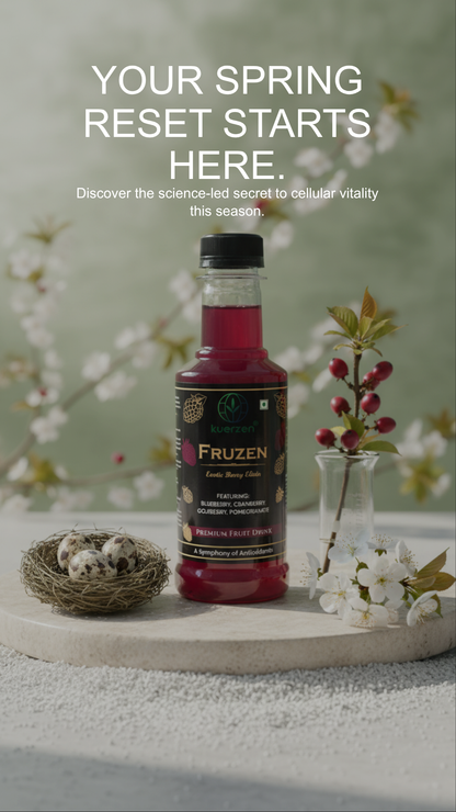 Kuerzen Fruzen Exotic Berry Elixir | Premium Antioxidant Fruit Drink (250ml) | Natural Blueberry, Cranberry & Pomegranate | Healthy No-Soda Alternative