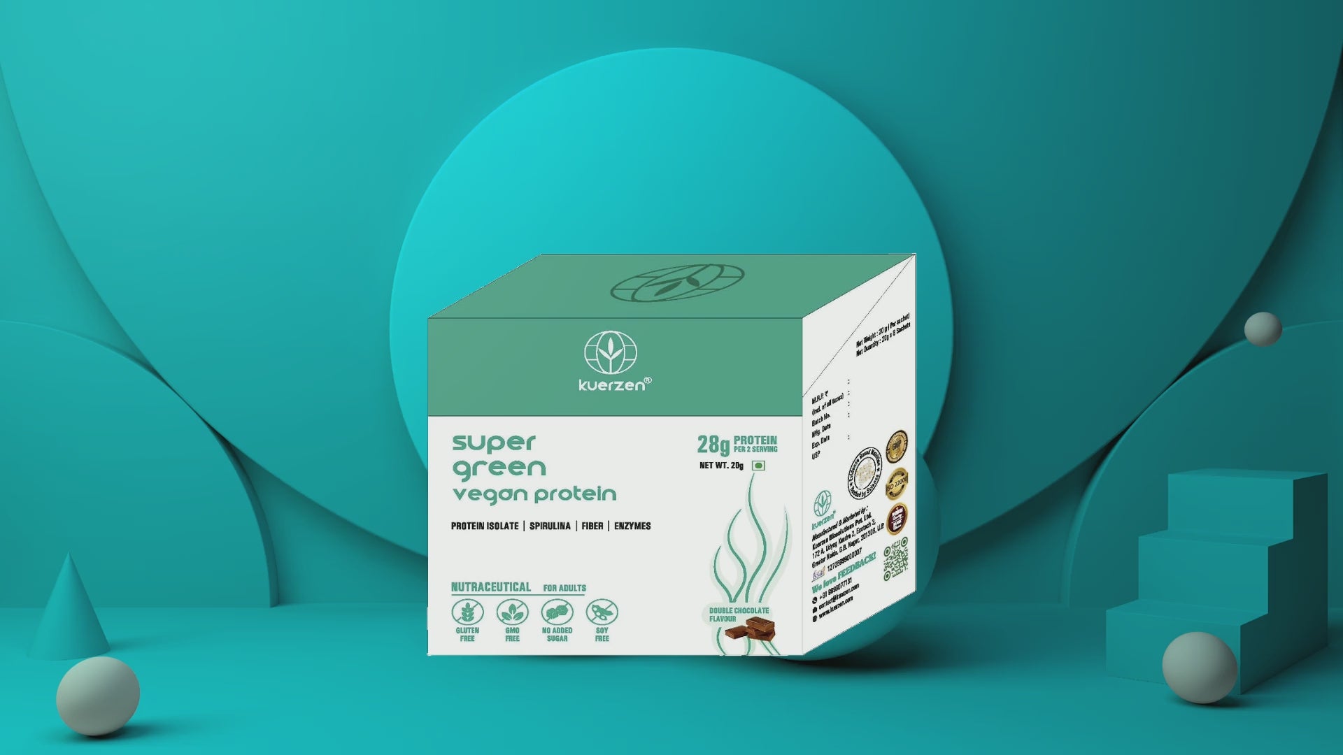 Clean-label vegan protein with organic spirulina